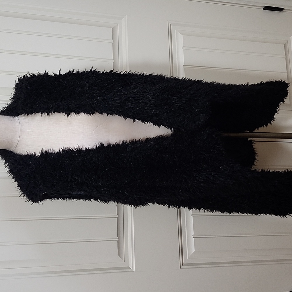 Womes Long Faux Fur Vest NWT
